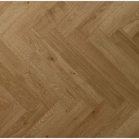 Parquet contrecollé clipsable Empereur bâtons rompus en chêne verni blond