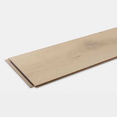 Parquet contrecollé clipsable Goodsir XL en chêne verni coloris naturel