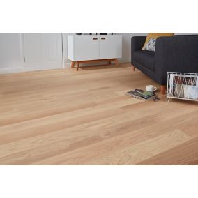 Parquet contrecollé clipsable Hedmark m en chêne huilé aspect naturel