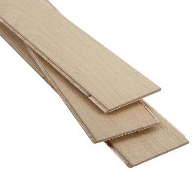 Parquet contrecollé clipsable Lulea bâtons rompus en chêne huilé coloris naturel