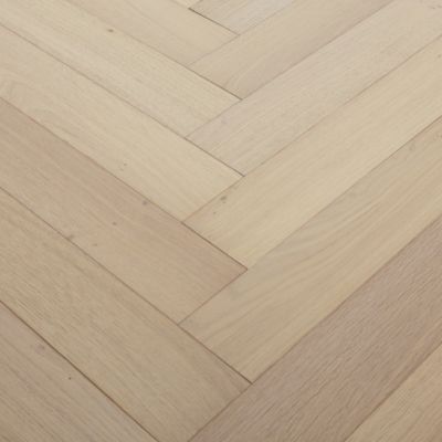 Parquet contrecollé clipsable Lulea bâtons rompus en chêne huilé coloris naturel
