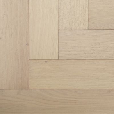 Parquet contrecollé clipsable Lulea bâtons rompus en chêne huilé coloris naturel