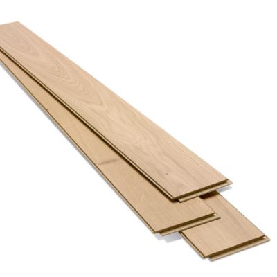 Parquet contrecollé clipsable Lulea L en chêne huilé naturel compatible pièces humides