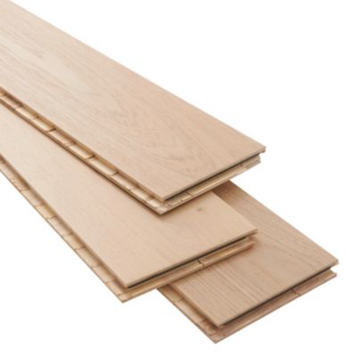 Parquet contrecollé clipsable Lulea XL en chêne huilé naturel