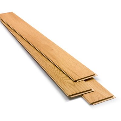 Parquet contrecollé clipsable Marigny L 200 cm en chêne français verni blond