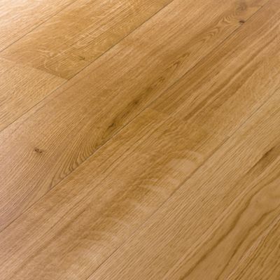 Parquet contrecollé clipsable Marigny L 200 cm en chêne français verni blond