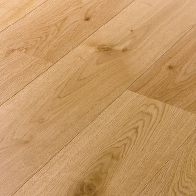 Parquet contrecollé clipsable Marigny XL 200 cm en chêne français verni blond