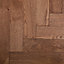 Parquet contrecollé clipsable Skara bâtons rompus en chêne huilé brun rustique