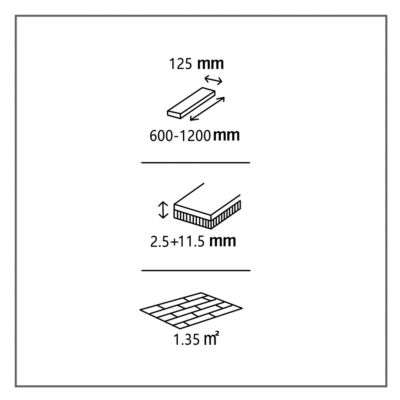 Parquet contrecollé clipsable Skara M en chêne verni brun rustique