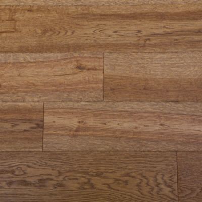 Parquet contrecollé clipsable Skara M en chêne verni brun rustique