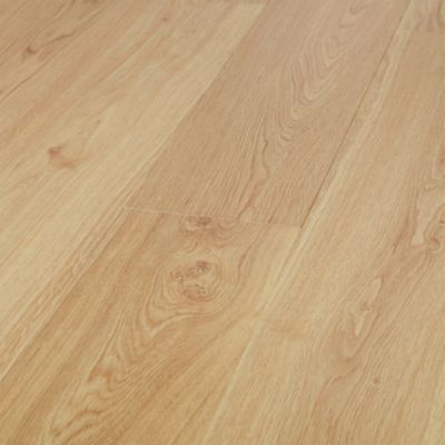 Parquet contrecollé clipsable Visby XL en chêne huilé blond