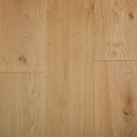 Parquet contrecollé clipsable Visby XXL en chêne huilé blond