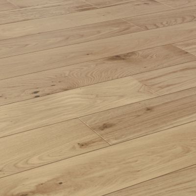Parquet massif à clipser Lulea M en chêne verni naturel