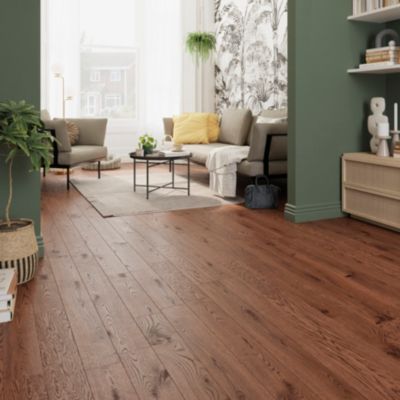 Parquet massif à clipser Skara M en chêne huilé brun — free download