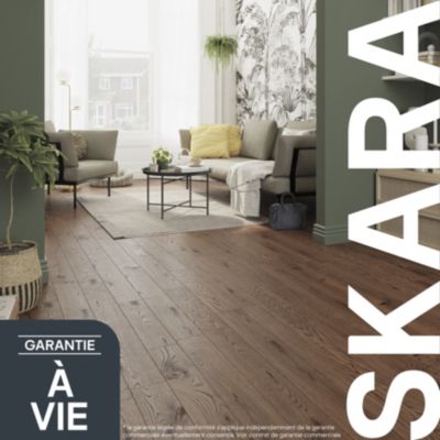 Offre Parquet Massif Skara Chevron Chez Brico Depot