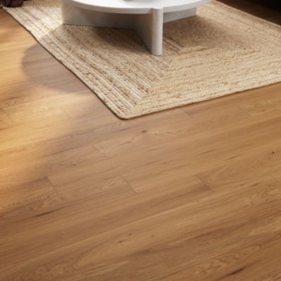 Parquet massif à clipser Visby M en chêne verni blond GoodHome