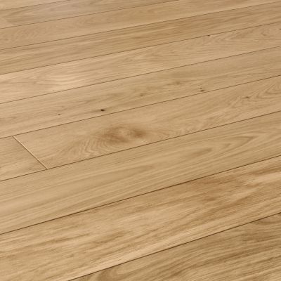 Parquet massif à clipser Visby M en chêne verni blond GoodHome
