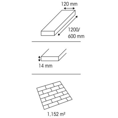 Parquet massif à coller Dryby M en frêne huilé brun compatible pièces humides