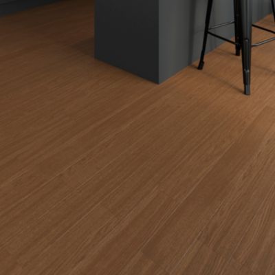Parquet massif à coller Dryby M en frêne huilé brun compatible pièces humides
