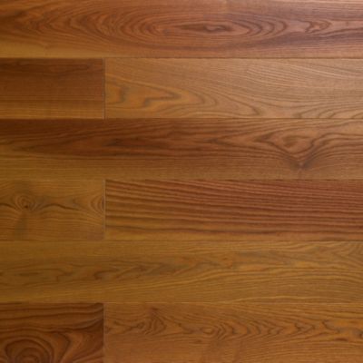 Parquet massif à coller Dryby M en frêne huilé brun compatible pièces humides