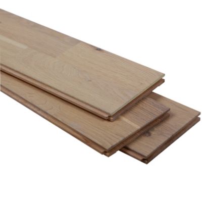 Parquet massif à coller Hardon M en chêne verni coloris naturel