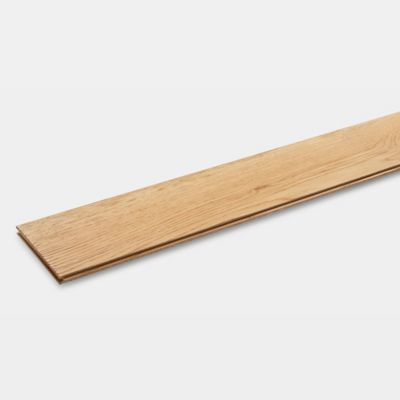 Parquet massif à coller Laholm 2 m en chêne verni coloris naturel