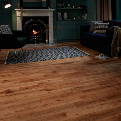 Parquet massif à coller Laholm 2 m en chêne verni coloris naturel — free download