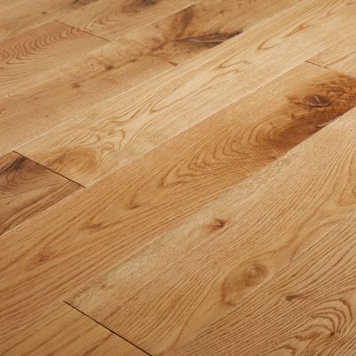 Parquet massif à coller Laholm 2 m en chêne verni coloris naturel — free download