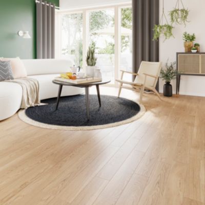 Parquet massif à coller Lulea L en chêne huilé naturel
