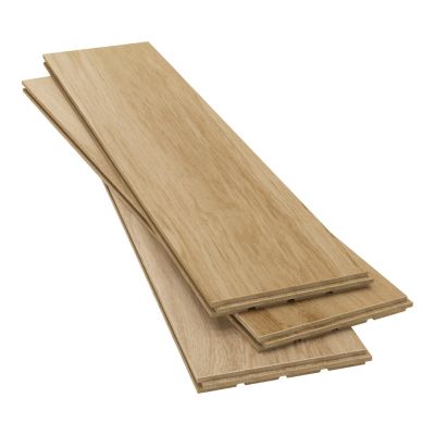 Parquet massif à coller Lulea XL en chêne huilé naturel