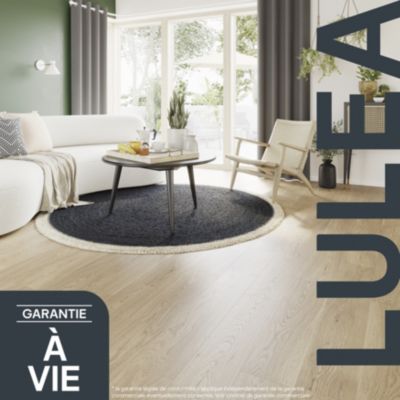 Parquet massif à coller Lulea XL en chêne huilé naturel