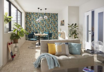 Parquet massif à coller Mosaïque bâtons rompus en chêne brut
