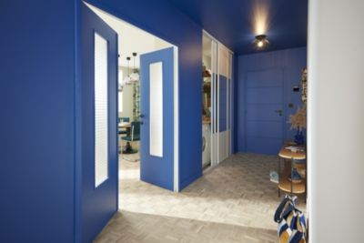 Parquet massif à coller Mosaïque bâtons rompus en chêne brut