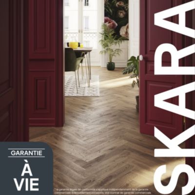 Offre Parquet Massif Skara Chevron Chez Brico Depot