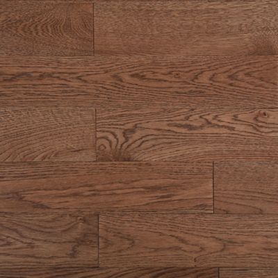 Parquet massif à coller Skara S en chêne verni brun