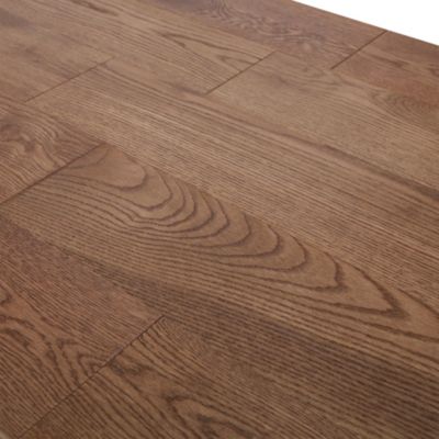 Parquet massif à coller Skara XL en chêne verni brun — free download