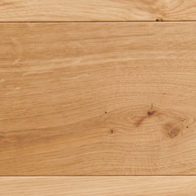 Parquet massif à coller Visby L en chêne huilé blond