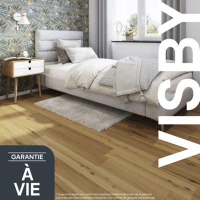 Parquet massif à coller Visby S en chêne huilé blond — free download