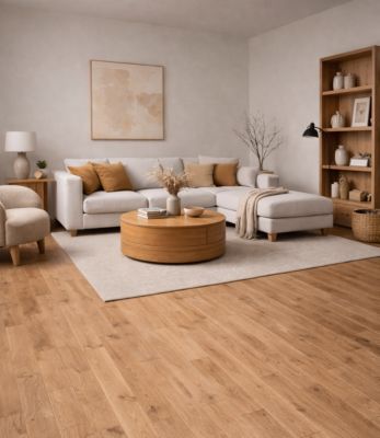 Parquet massif chêne Vienna Ivory huilé, LGMDS, l.9 cm