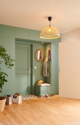 Parquet massif clipsable en chêne GoodHome Laholm finition vernis mat coloris naturel