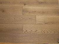 Parquet massif Gabrielle aspect chêne foncé 30 à 120 x 12 cm, Ep. 15 mm (vendu à la botte)