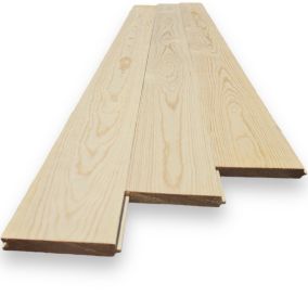 Parquet massif prime pin sans neuds 1.02 m²/carton 190x9x2 cm (6 planches)