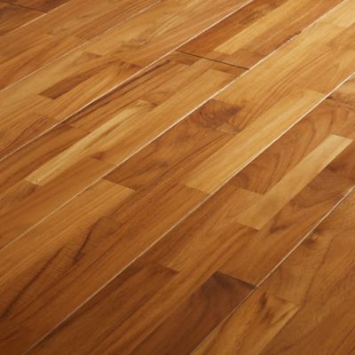 Parquet Massif Surin M Teck Huile Naturel Castorama