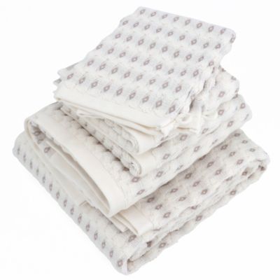Parure de bain 6 pièces ESSENTIAL rose