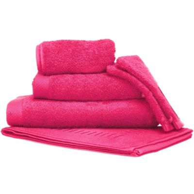 Parure de bain 6 pièces PURE Fuchsia 550g/m2