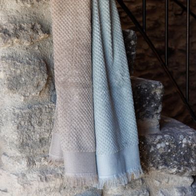 Parure de bain TETHYS 5 pièces micro-coton beige Chanvre