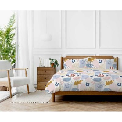 Parure de couette "Anisa" toutes dimensions 100% Coton / 57 Fils/cm² - Parure de couette 200 x 200 cm + 2 Taies d'oreiller 63 x 63