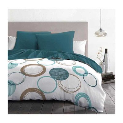 Housse De Couette 3 Pièces 240x260 Cm NARJISS - Parure De Lit 2 Personnes Microfibre Douce Et Élégante