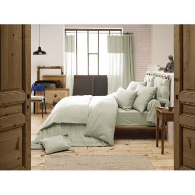 Parure de draps 4 pièces & 5 pièces "Gaïa" Gaze de Coton - Gaïa Vert d'Eau - Parure de draps 5 pièces (1 Drap plat 240 x 300 + 1 D