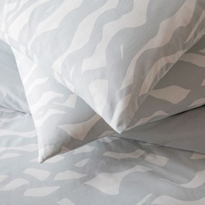 Parure de lit 2 personnes nuage réversible en coton 240x220cm